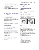 Preview for 17 page of Schulthess Merker Eco WA 4760 Bianca 305 Instruction Manual And Installation Instructions