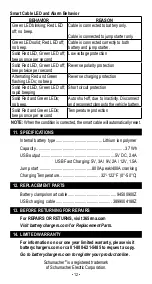 Preview for 12 page of Schumacher Electric SL1441 Owner'S Manual