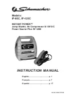 Preview for 1 page of Schumacher INSTANT POWER IP-125C Instruction Manual