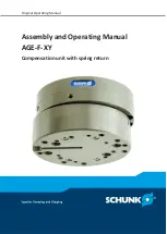 Preview for 1 page of SCHUNK AGE-F-XY Series Assembly And Operating Manual