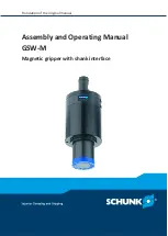 SCHUNK GSW-M 20 Assembly And Operating Manual preview