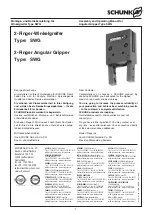 Preview for 1 page of SCHUNK SWG 10 Assembly And Operating Manual