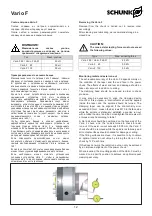 Preview for 12 page of SCHUNK Vario F 100 Operating Manual