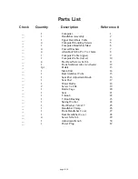 Preview for 4 page of Schwinn Fitness 112 Parts List, Full Size Hardware Chart, Product Illustration, Assembly Instructions