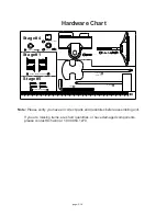 Preview for 5 page of Schwinn Fitness 112 Parts List, Full Size Hardware Chart, Product Illustration, Assembly Instructions