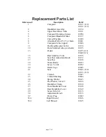 Preview for 7 page of Schwinn Fitness 112 Parts List, Full Size Hardware Chart, Product Illustration, Assembly Instructions