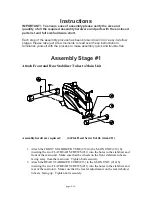 Preview for 8 page of Schwinn Fitness 112 Parts List, Full Size Hardware Chart, Product Illustration, Assembly Instructions