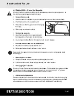 Preview for 11 page of SciCan Statim 2000 Operator'S Manual