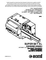 Preview for 1 page of SCMI SUPERSET XL Operation And Maintenance