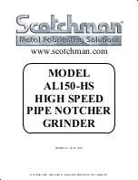 Preview for 1 page of Scotchman AL150-HS Manual