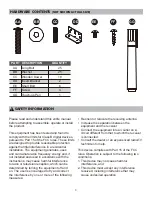 Preview for 3 page of Scott Living 0839833 Assembly / Care & Use Instructions