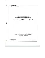 Preview for 2 page of Scully 280B Series Instruction And Maintenance Manual