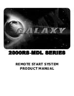 Scytek electronic Galaxy 2000RS-MDL Product Manual preview