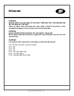 Preview for 8 page of SDI FS100-RM Operating Manual