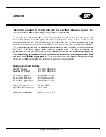 Preview for 9 page of SDI FS100-RM Operating Manual