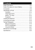 Preview for 3 page of Sea&Sea YS-01 SOLIS Instruction Manual