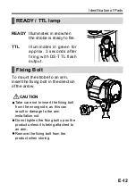 Preview for 13 page of Sea&Sea YS-01 SOLIS Instruction Manual