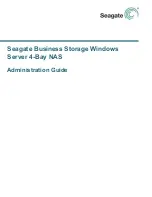 Seagate Business Storage 4-Bay NAS Administration Manual preview