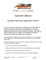 Seal ‘n Lock Pail Pump System Operation Manual preview