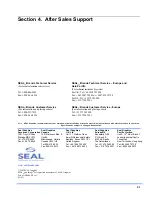 Preview for 24 page of SEAL AquaSEAL SW-3000 Owner'S Operation Manual