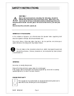 Preview for 4 page of SEAL Lincat UM50 User And Installation Instructions Manual