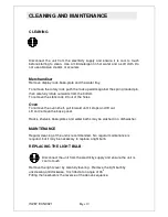 Preview for 10 page of SEAL Lincat UM50 User And Installation Instructions Manual