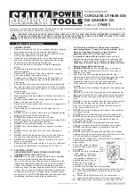 Sealey CP4003 Instructions preview