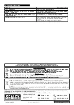 Preview for 4 page of Sealey RS125.V4 Instructions