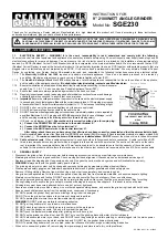 Sealey SGE230 Instructions preview