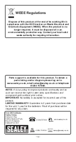 Preview for 10 page of Sealey SL65S Owner'S Manual