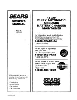 Preview for 8 page of Sears 200.71202 Owner'S Manual