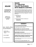 Preview for 16 page of Sears 274.4345869A Series Owner'S Manual