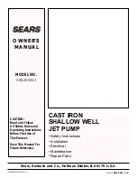 Sears 390.250252 Owner'S Manual preview