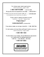 Preview for 22 page of Sears Companion 919.329150 Owner'S Manual