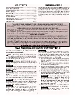 Preview for 2 page of Sears Craftsman 390.252151 Owner'S Manual