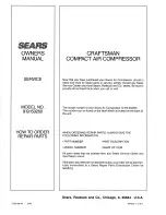 Preview for 12 page of Sears Craftsman 919.150260 Owner'S Manual