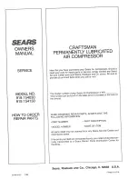 Preview for 16 page of Sears Craftsman 919.154.130 Owner'S Manual