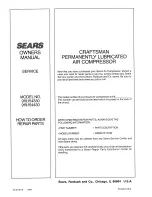 Preview for 16 page of Sears Craftsman 919.154330 Owner'S Manual