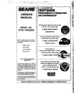 Preview for 12 page of Sears Craftsman 919.155200 Owner'S Manual