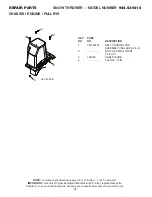 Preview for 38 page of Sears Craftsman 944.525410 Owner'S Manual