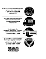 Preview for 34 page of Sears LXI series 934.55156690 Owner'S Manual