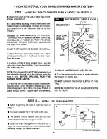 Preview for 6 page of Sears WaterWorks RO 2000 Installation & Operation Manual