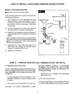 Preview for 7 page of Sears WaterWorks RO 2000 Installation & Operation Manual