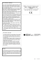 Preview for 5 page of Seav LR 2215 Series Manual