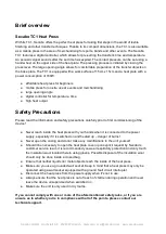 Preview for 2 page of Secabo TC1 Operating Manual