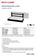 Preview for 1 page of SECO-LARM E-941S 600DPSQ Series Installation Manual