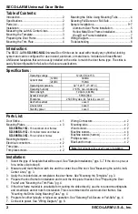 Preview for 2 page of SECO-LARM SD-996C-NUQ Manual