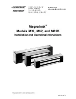 Securitron Magnalock M32 Installation And Operating Instructions Manual preview