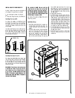 Preview for 9 page of Security Chimneys International BIS ULTIMA CF Installation And Operation Instructions Manual