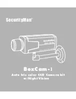 SecurityMan BoxCam-I User Manual preview